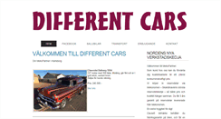 Desktop Screenshot of differentcars.se